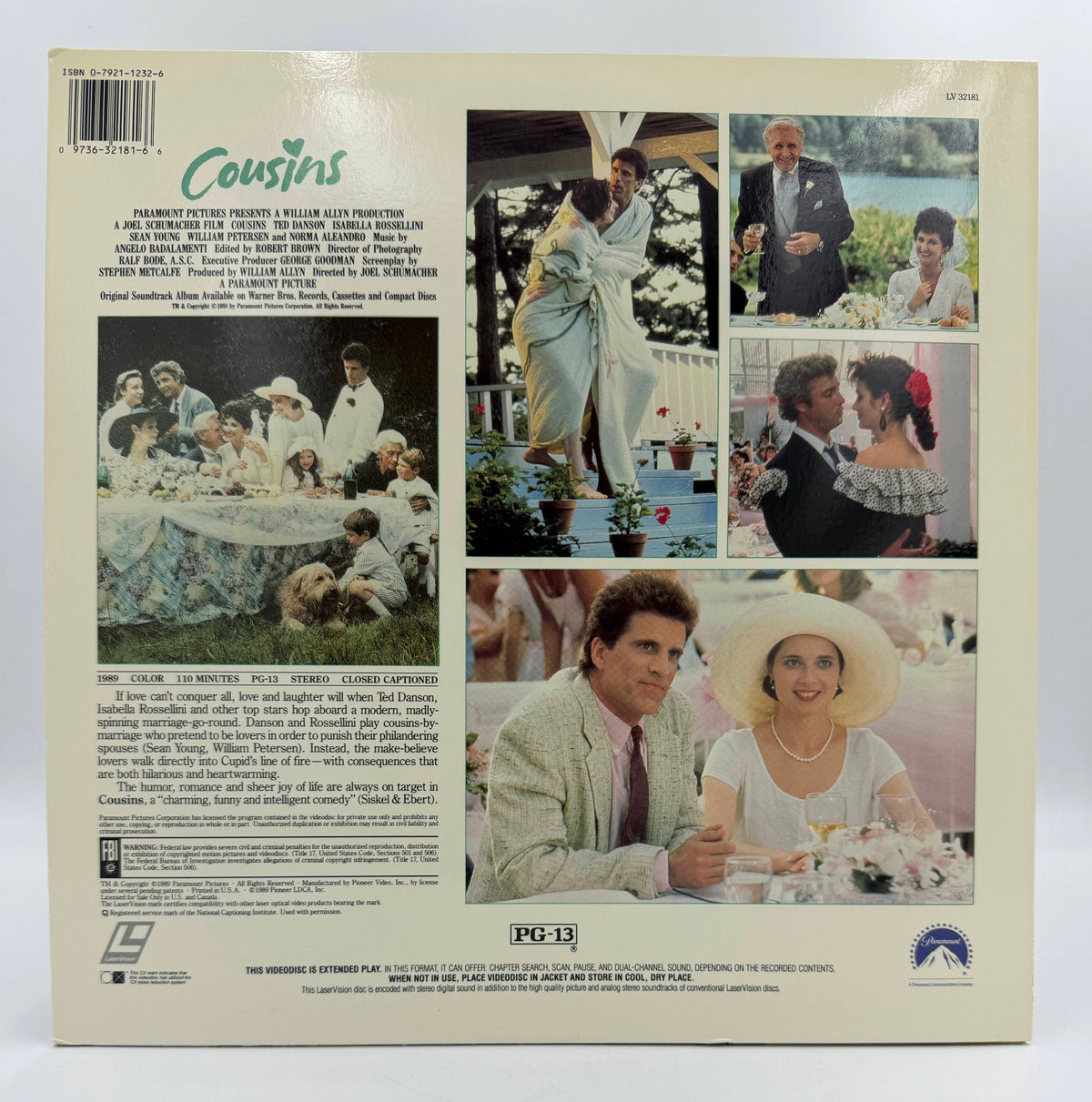 Cousins (1989 / 1989) Standard Edition – LaserDisc - EX