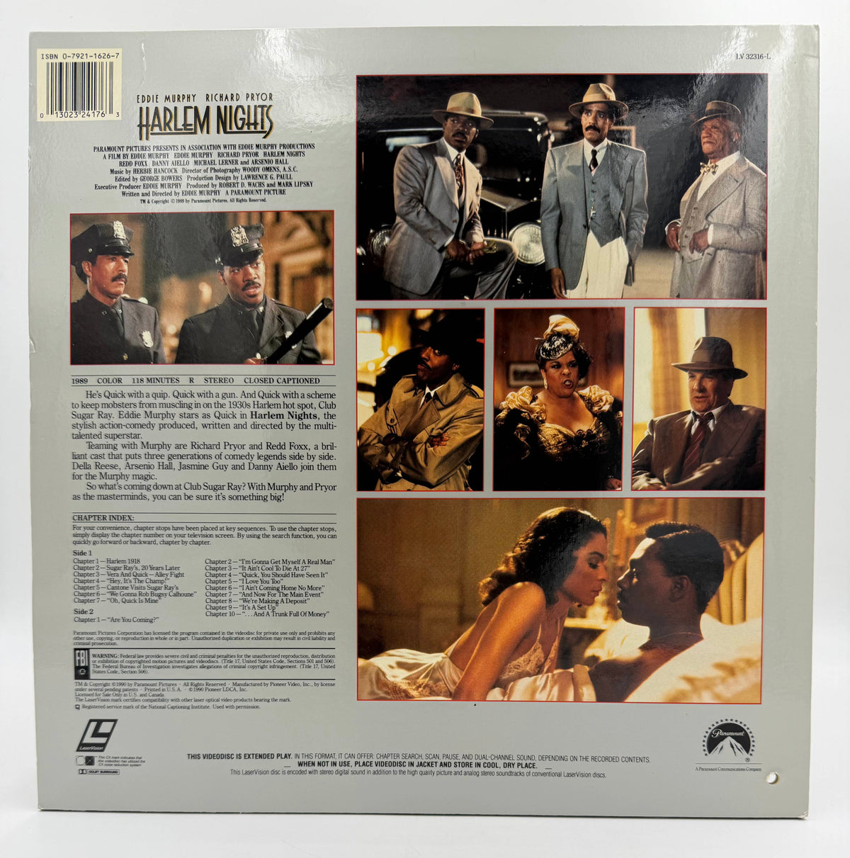 Harlem Nights (1989 / 1990) Letterbox Edition – LaserDisc - VG+