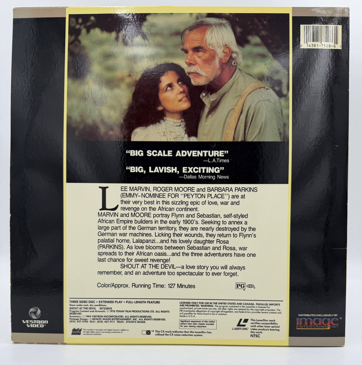 Shout at the Devil (1976 / 1984) Digital Sound Double Disc Set – LaserDisc - EX