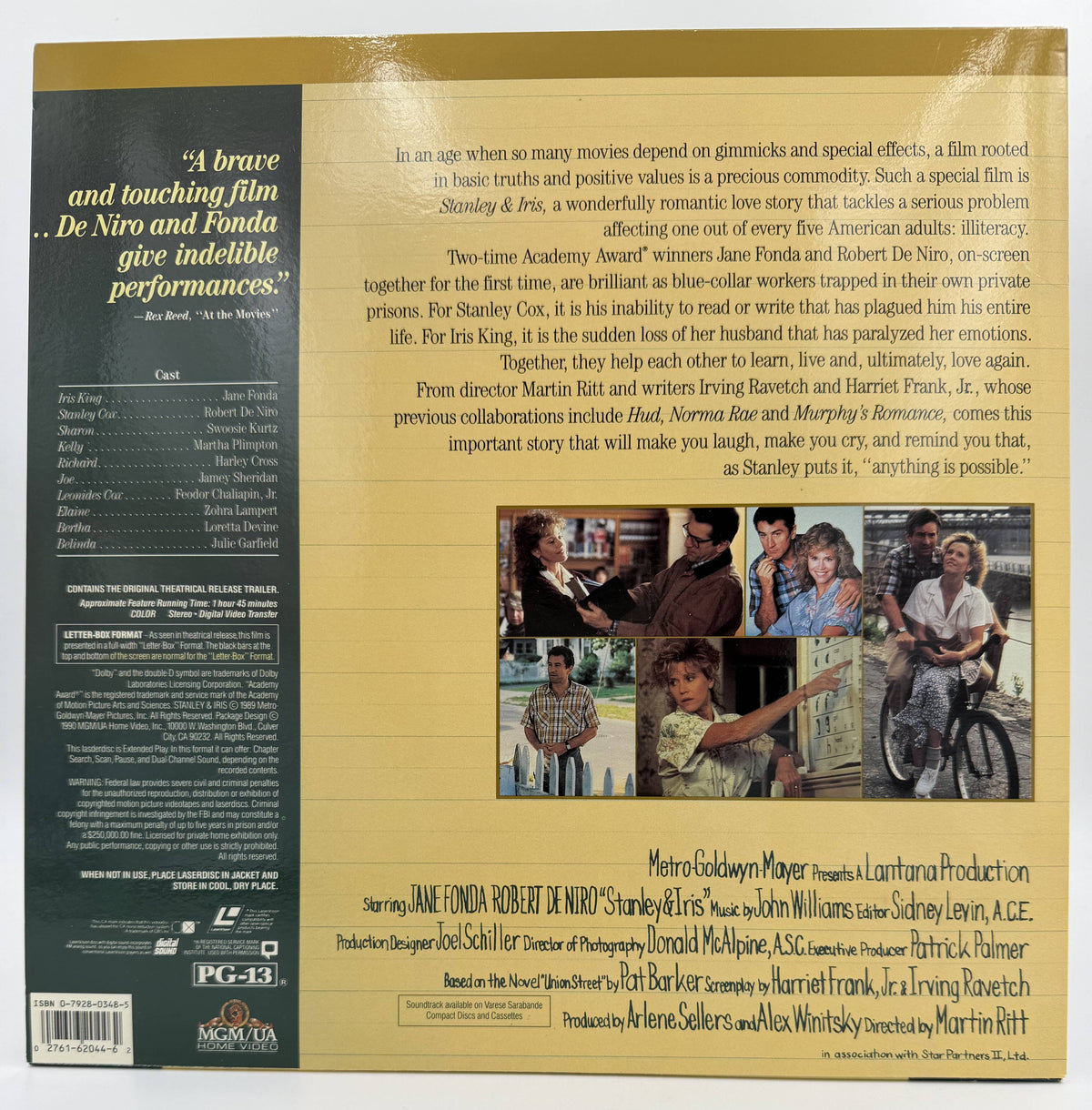Stanley & Iris (1990 / 1990) Deluxe Letter-Box Edition – LaserDisc - EX