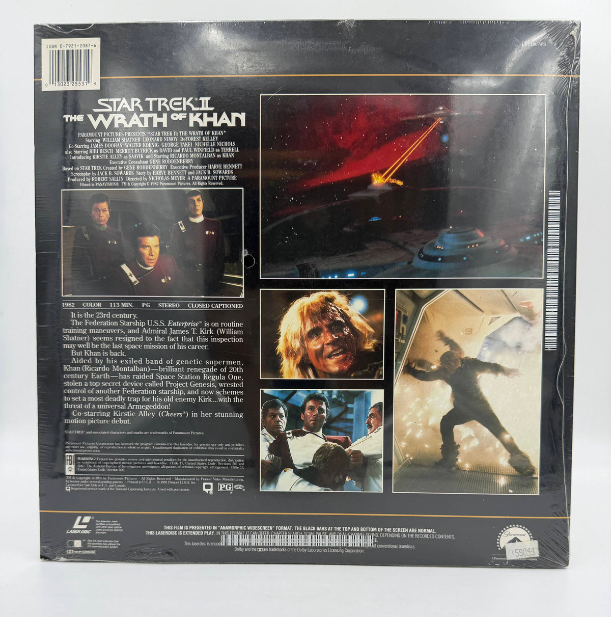 Star Trek II: The Wrath Of Khan (1982 / 1991) Widescreen Edition – LaserDisc - EX - Factory Sealed