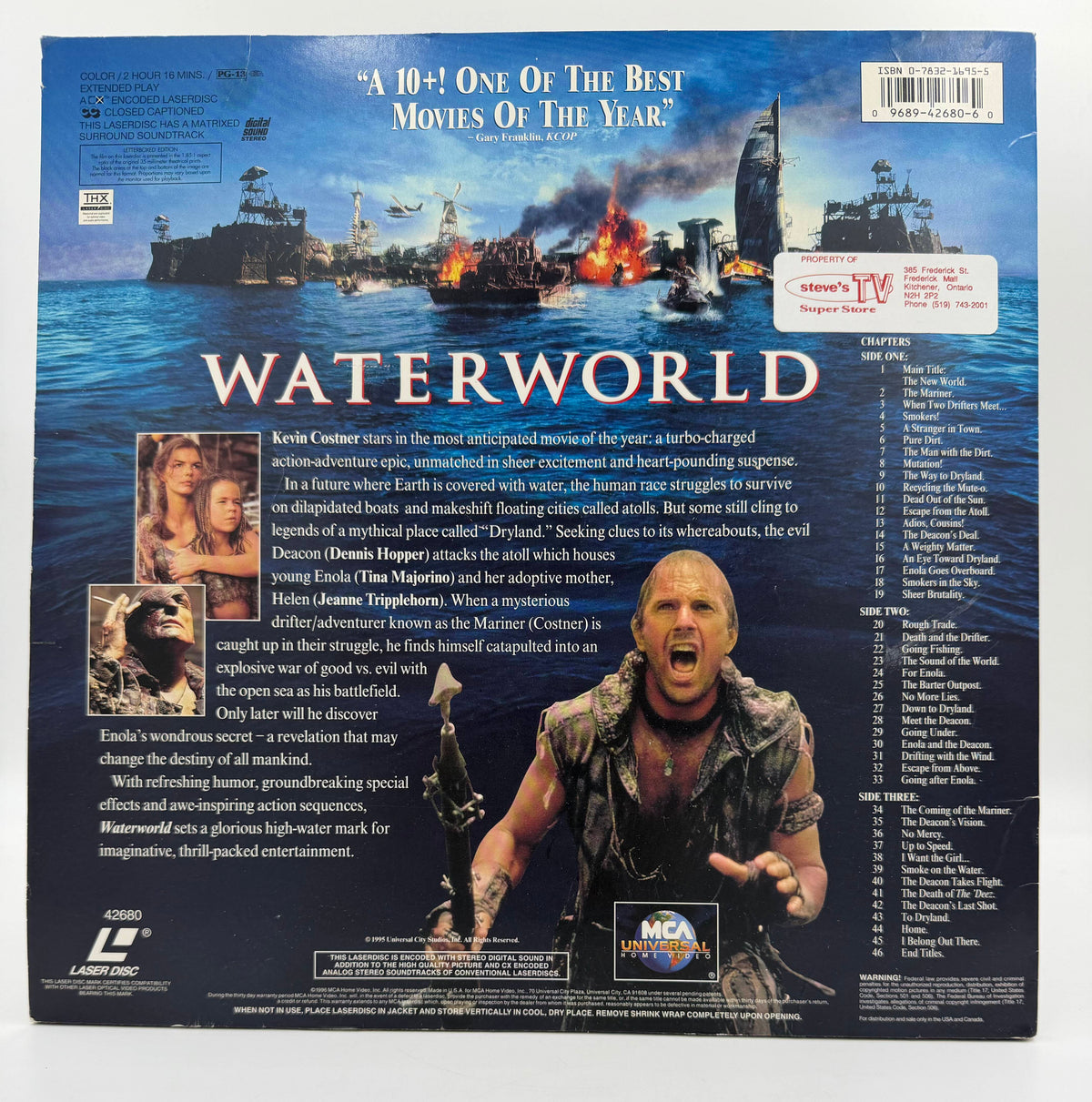 Waterworld (1995) Letterboxed Edition – LaserDisc - VG