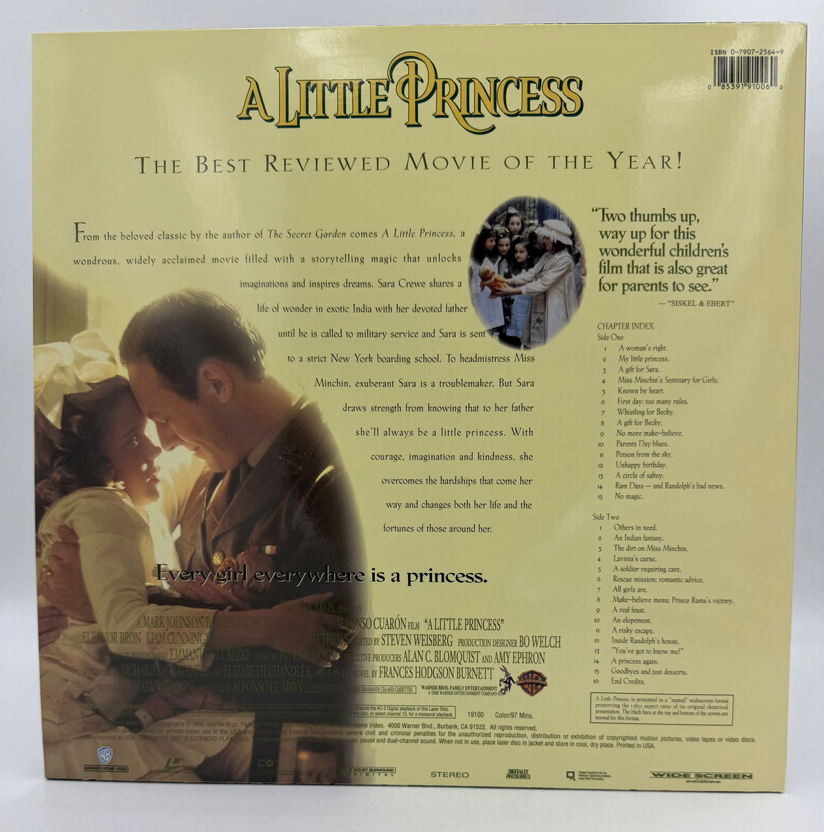 A Little Princess (1995) Wide Screen Edition – LaserDisc - EX