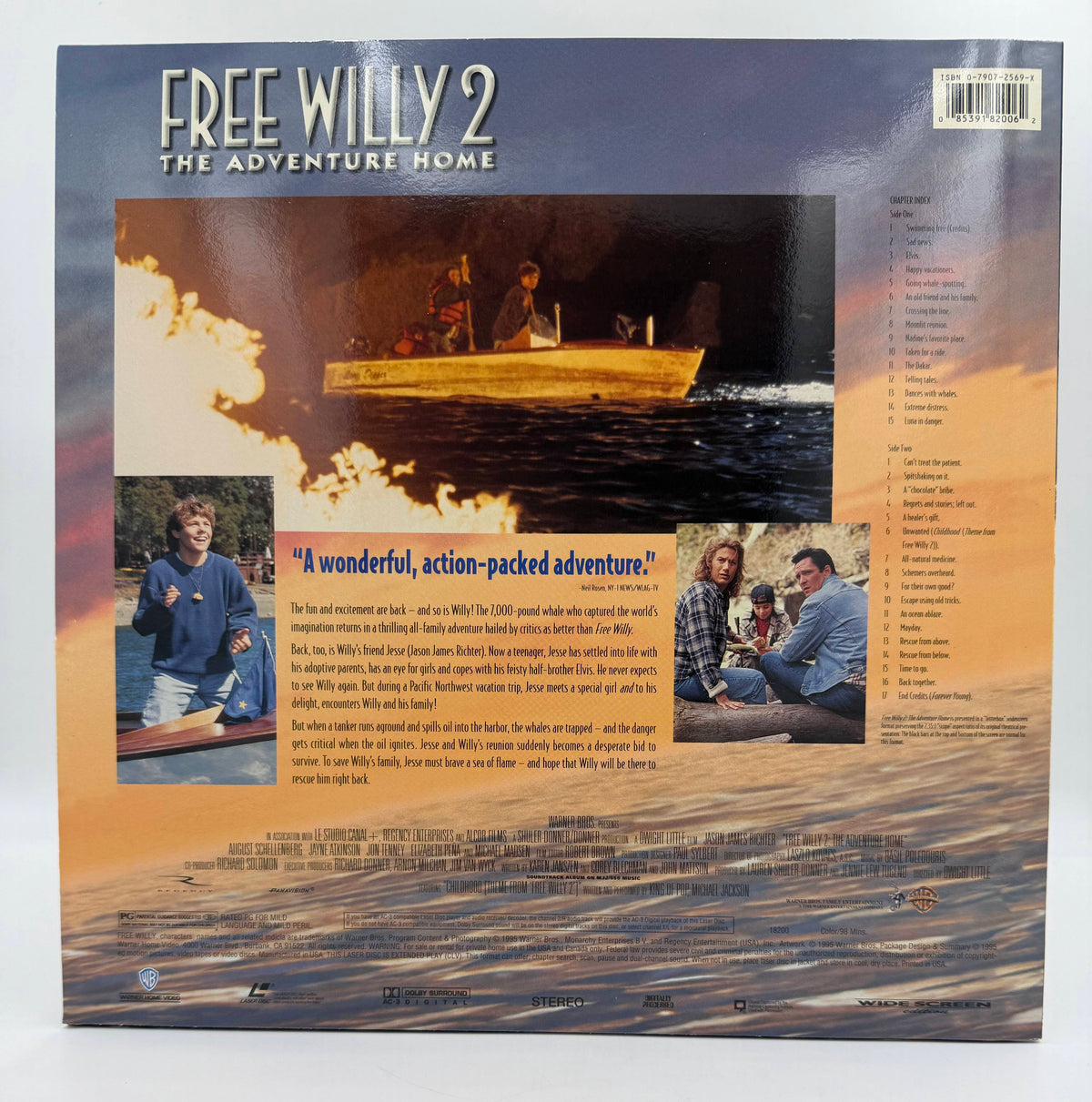 Free Willy 2: The Adventure Home (1995) Wide Screen Edition – LaserDisc - EX