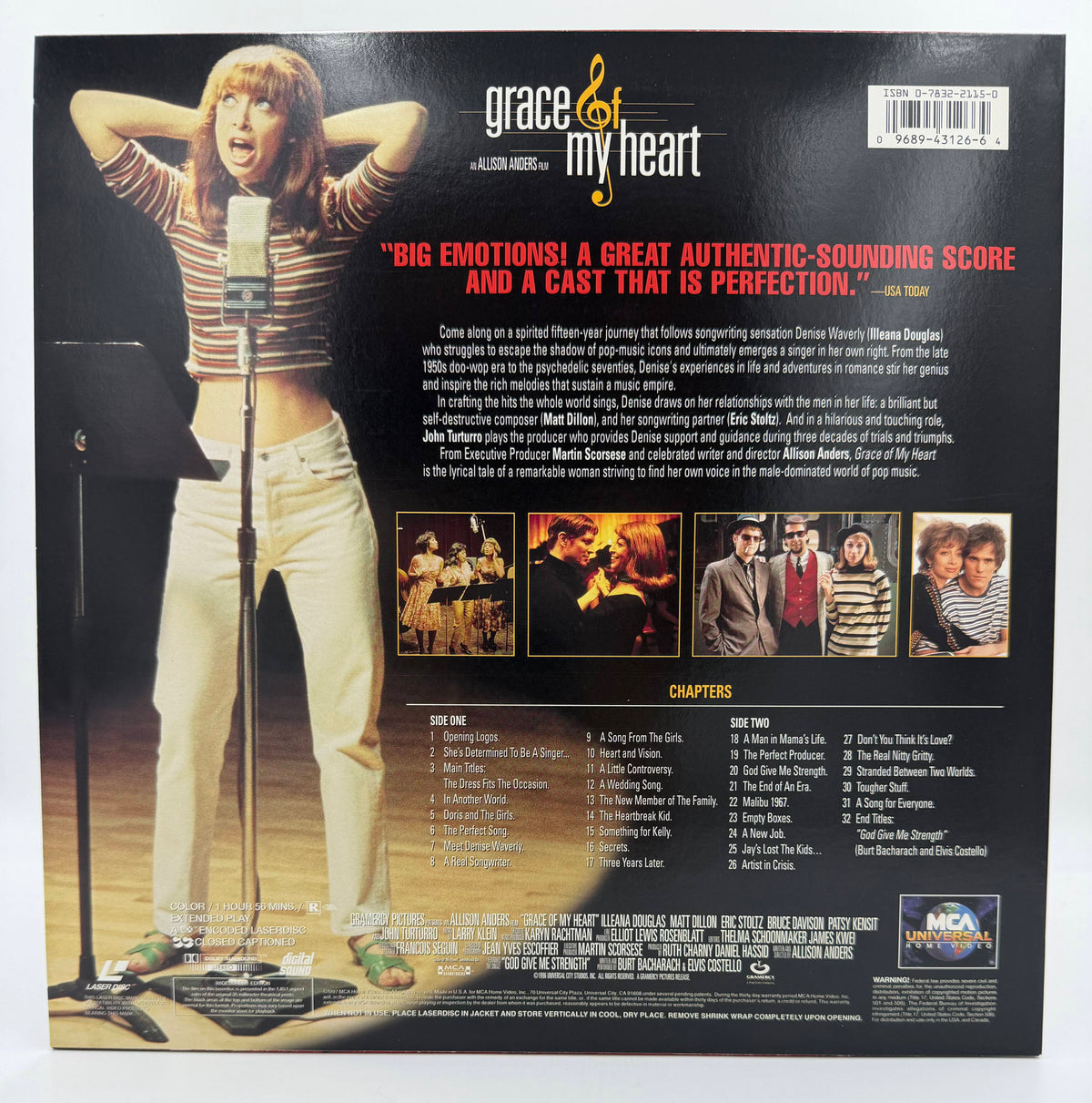 Grace of My Heart (1996) Widescreen Edition – LaserDisc - EX