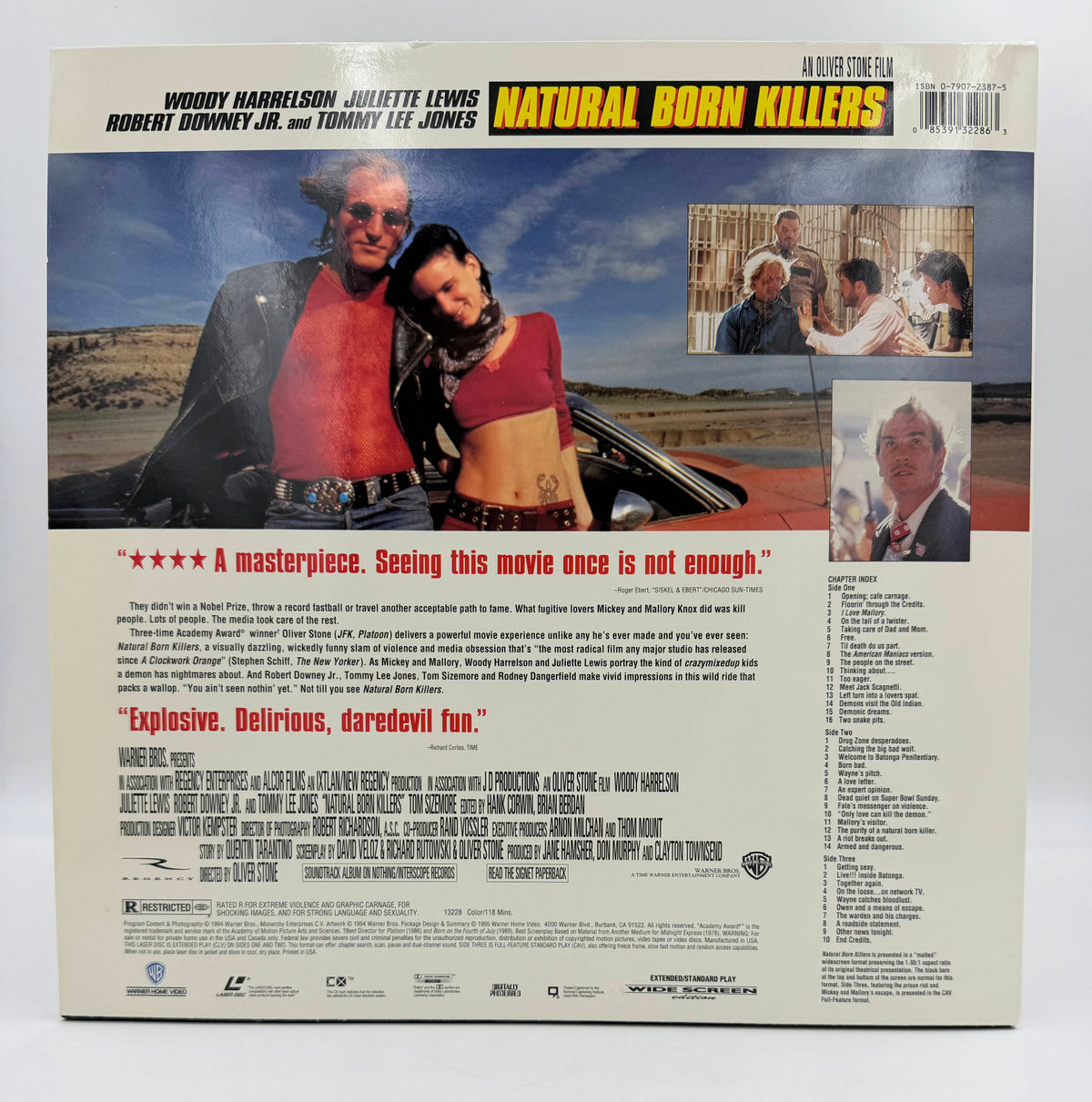 Natural Born Killers (1994 / 1995) Wide Screen Edition – LaserDisc - EX