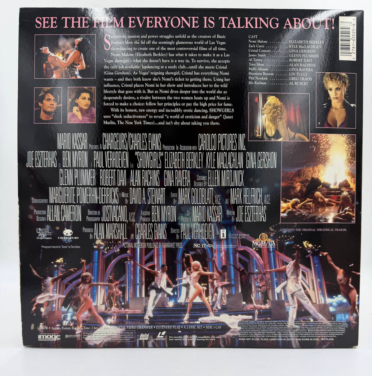 Showgirls (1995 / 1996) Deluxe Letter-Box Edition – LaserDisc - EX