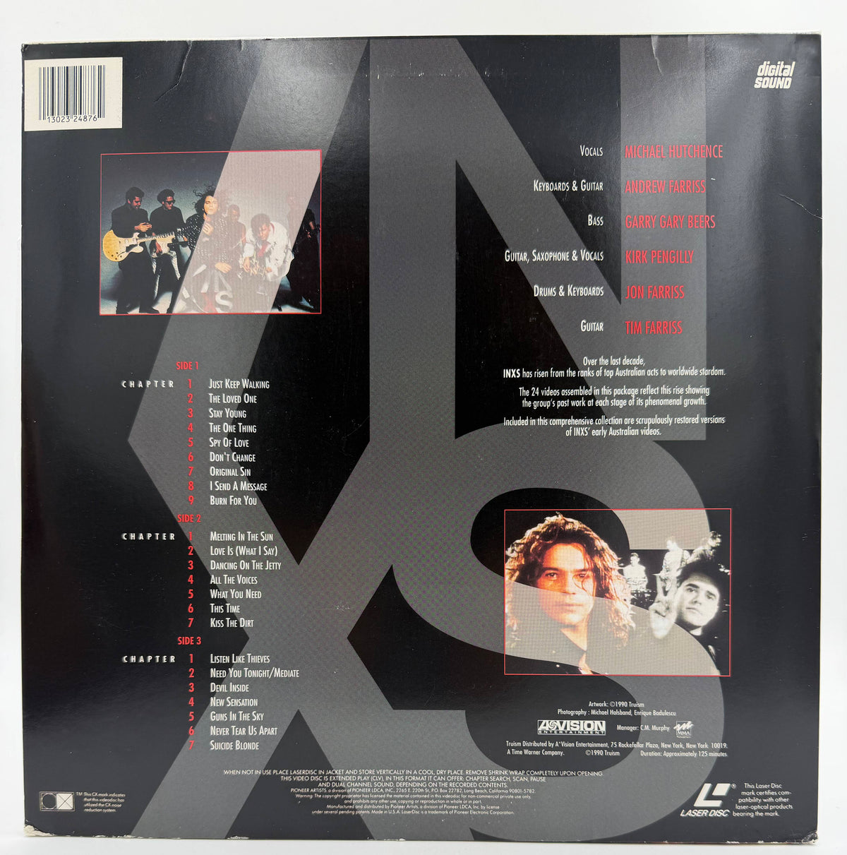 INXS: Greatest Video Hits 1980-1990 (1990) Pioneer Artists 2-Disc Set LaserDisc - VG+