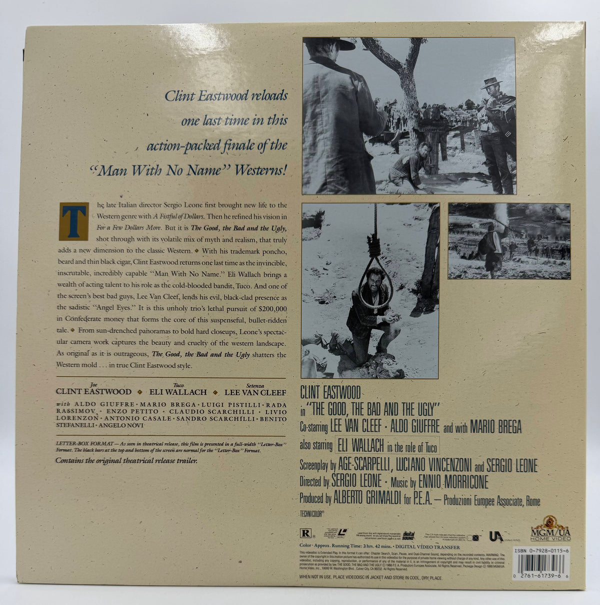 The Good, the Bad & the Ugly (1966) Deluxe Letter-Box Edition 2-Disc Set – LaserDisc - EX