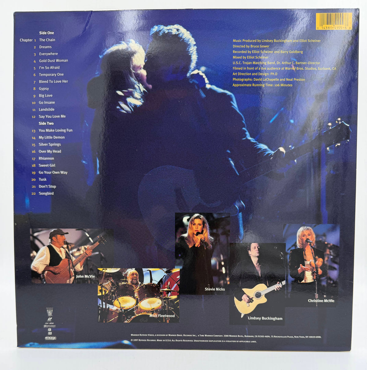 Fleetwood Mac: The Dance (1997) Warner Reprise Video / Image Entertainment LaserDisc - EX