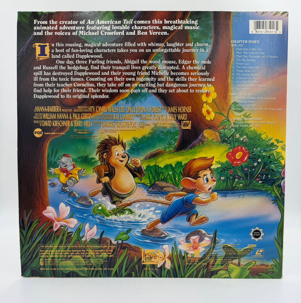 Once Upon a Forest (1993) Fox Video LaserDisc - EX