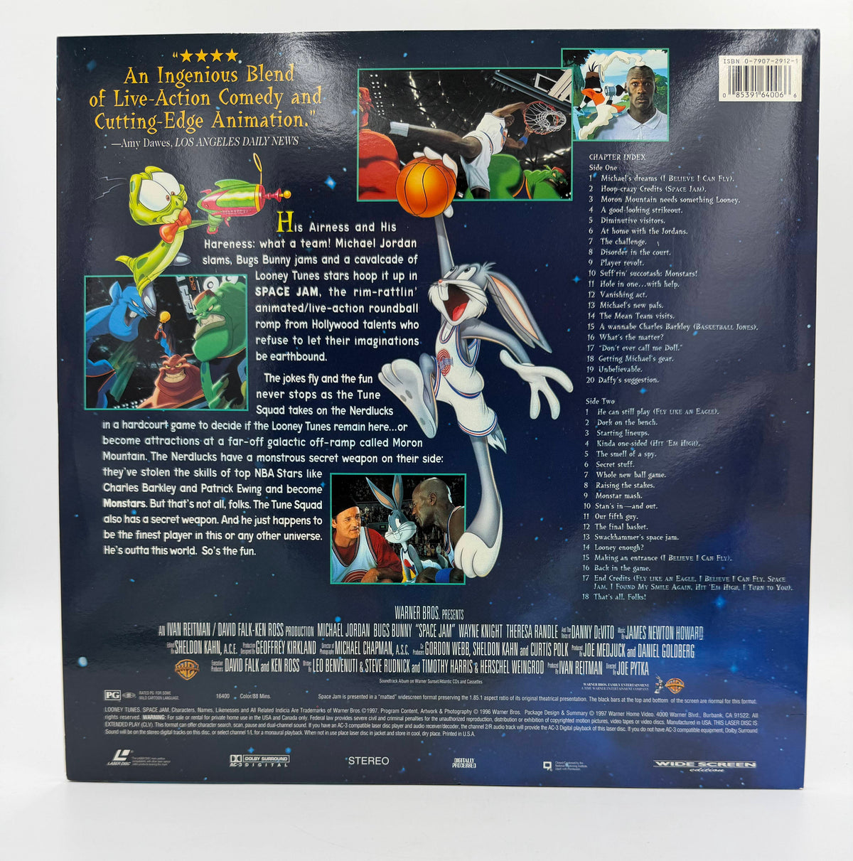 Space Jam: Widescreen Edition (1996 / 1997) Warner Home Video AC-3 LaserDisc - EX Michael Jordan