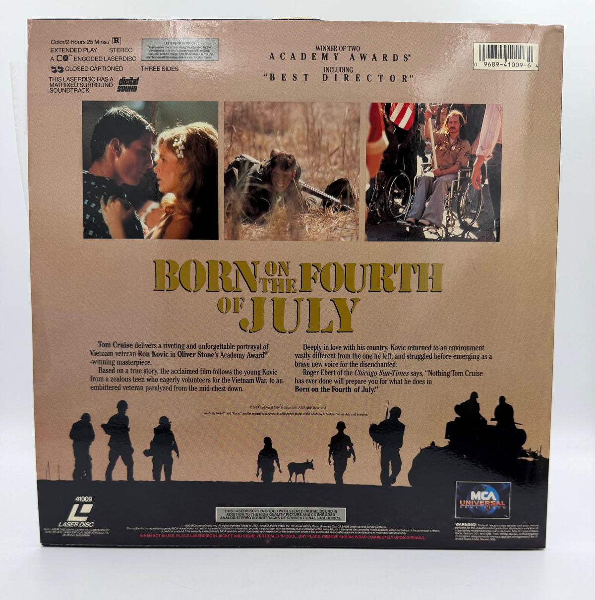 Born on the Fourth of July (1989 / 1990) Letterboxed Edition 2-Disc Set – LaserDisc - EX
