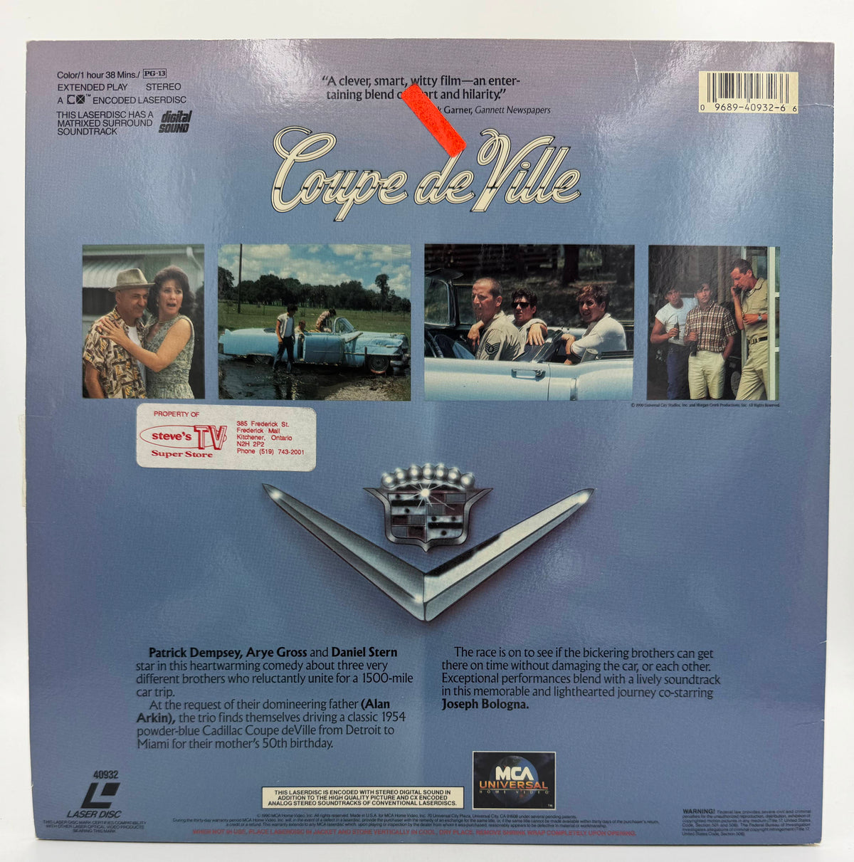 Coupe de Ville (1990) MCA Universal Home Video LaserDisc - VG+