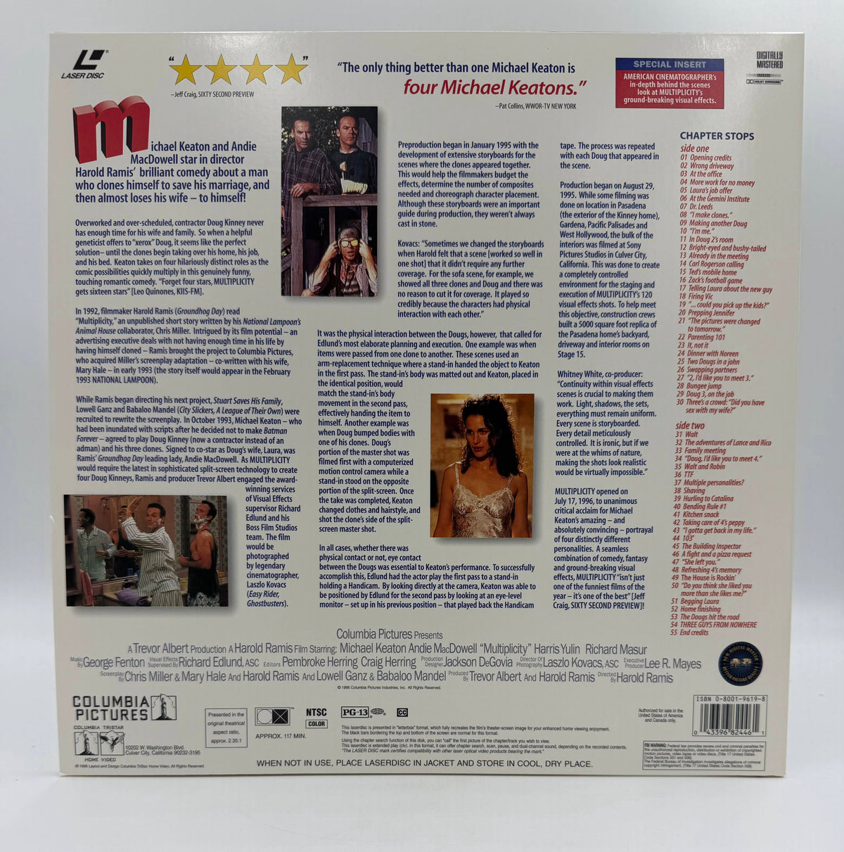 Multiplicity (1996) Deluxe Widescreen Presentation LaserDisc - EX