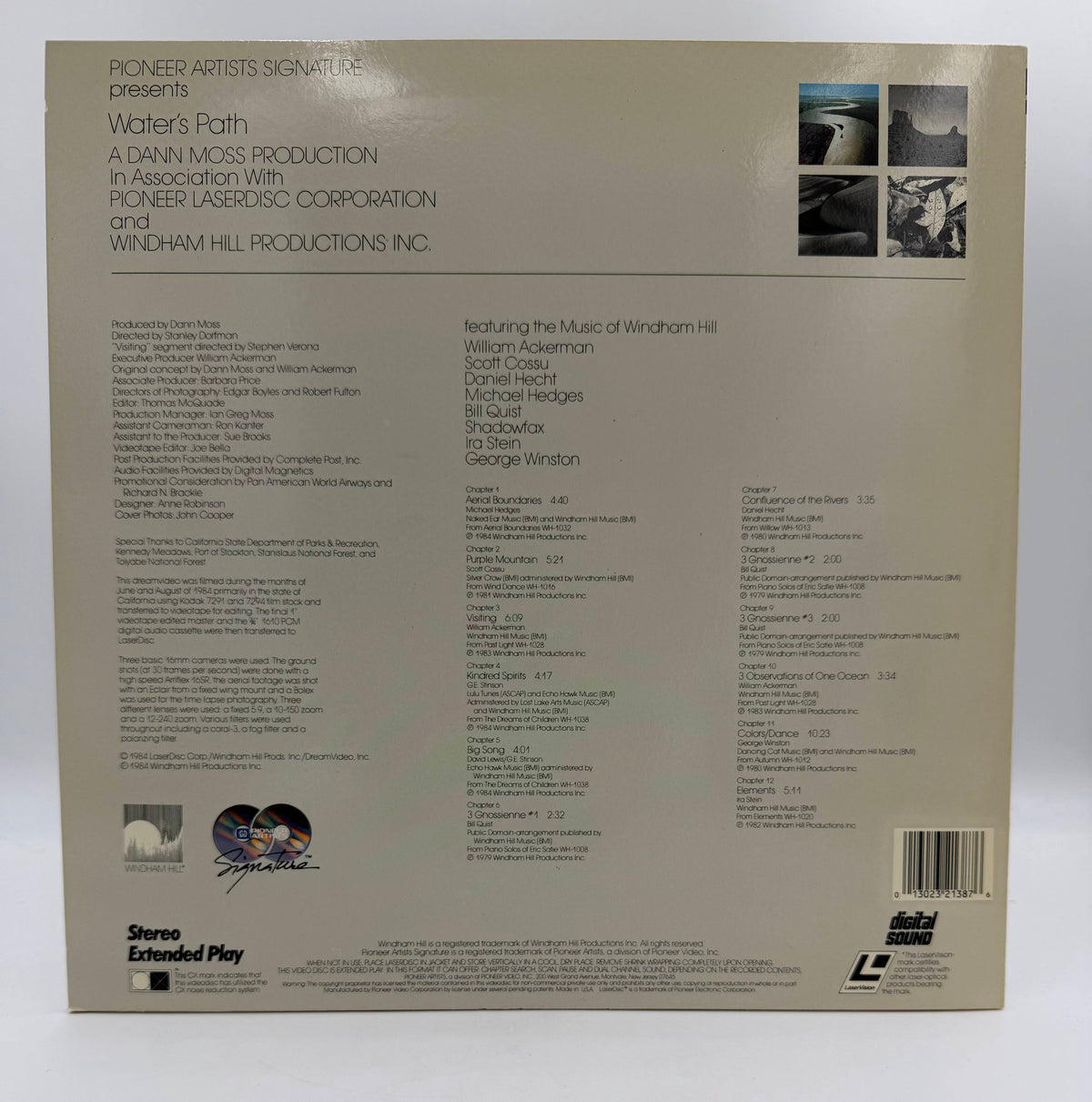 Windham Hill: Water's Path (1984) Pioneer Artists Signature Series LaserDisc - EX