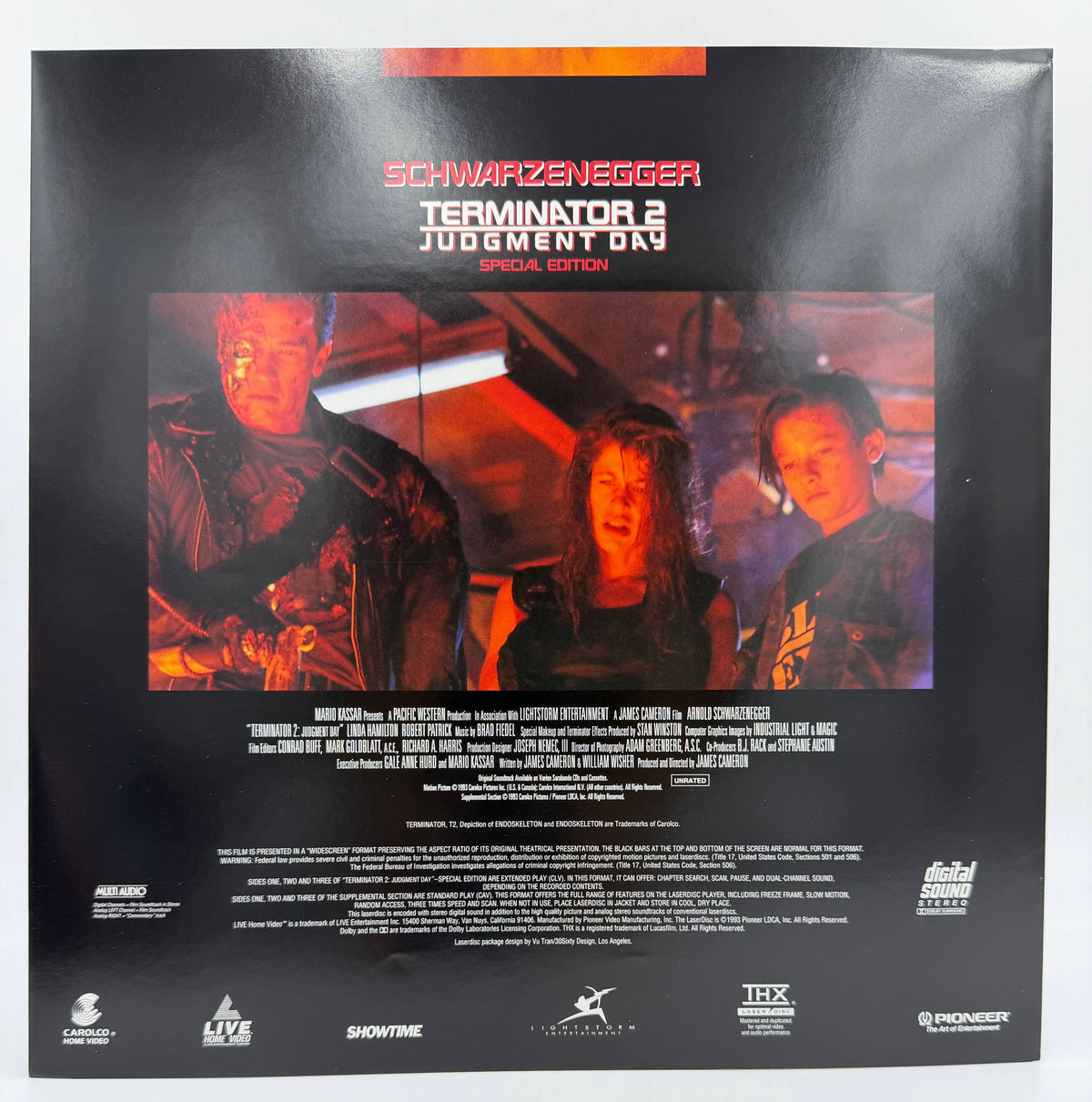 Terminator 2: Judgment Day – Special Edition (1991 / 1993) Pioneer / Live Home Video THX 3-Disc Box Set LaserDisc - EX