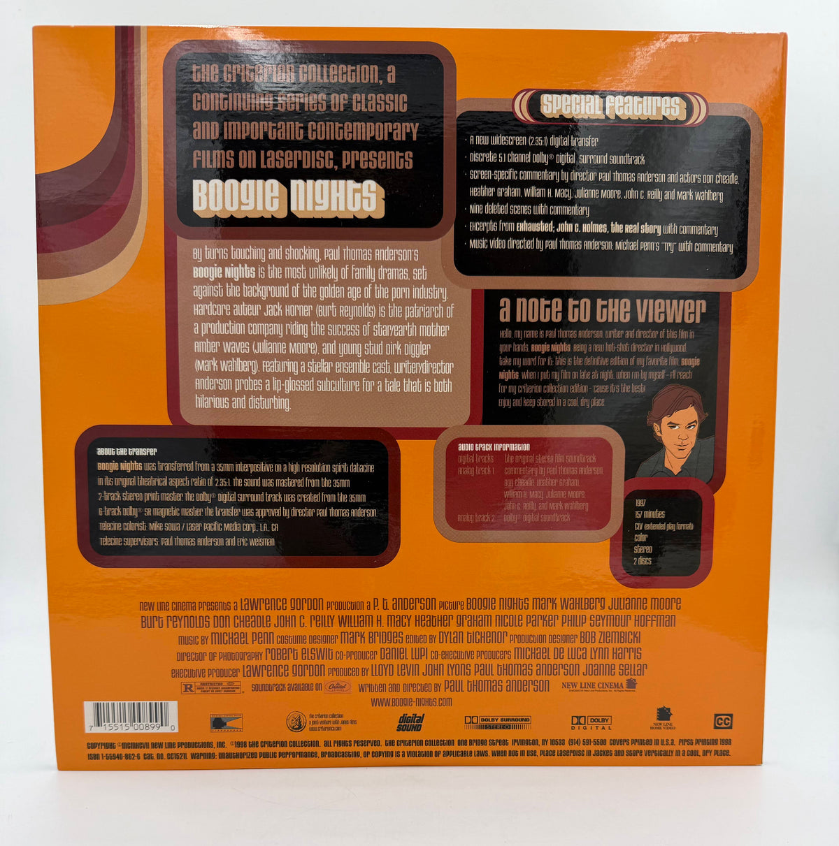 Boogie Nights: The Criterion Collection (1997 / 1998) Criterion Collection LaserDisc 2-Disc Set - EX