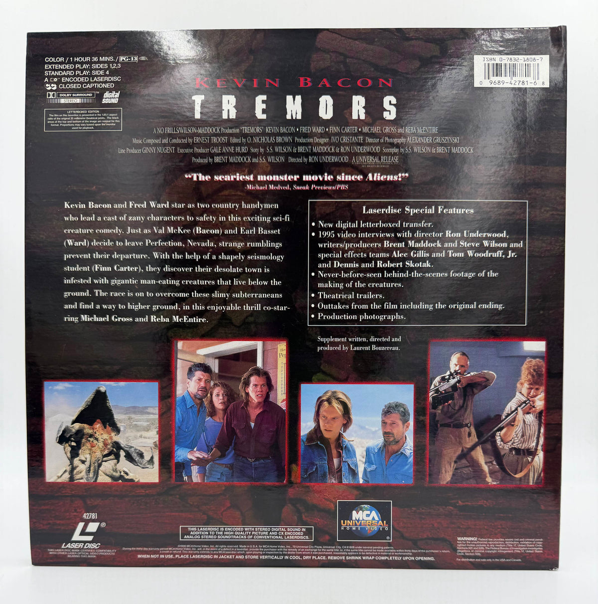 Tremors: Signature Collection - MCA/Universal Home Video Letterboxed Edition (1990 / 1995) MCA/Universal Home Video LaserDisc 2-Disc Set - EX