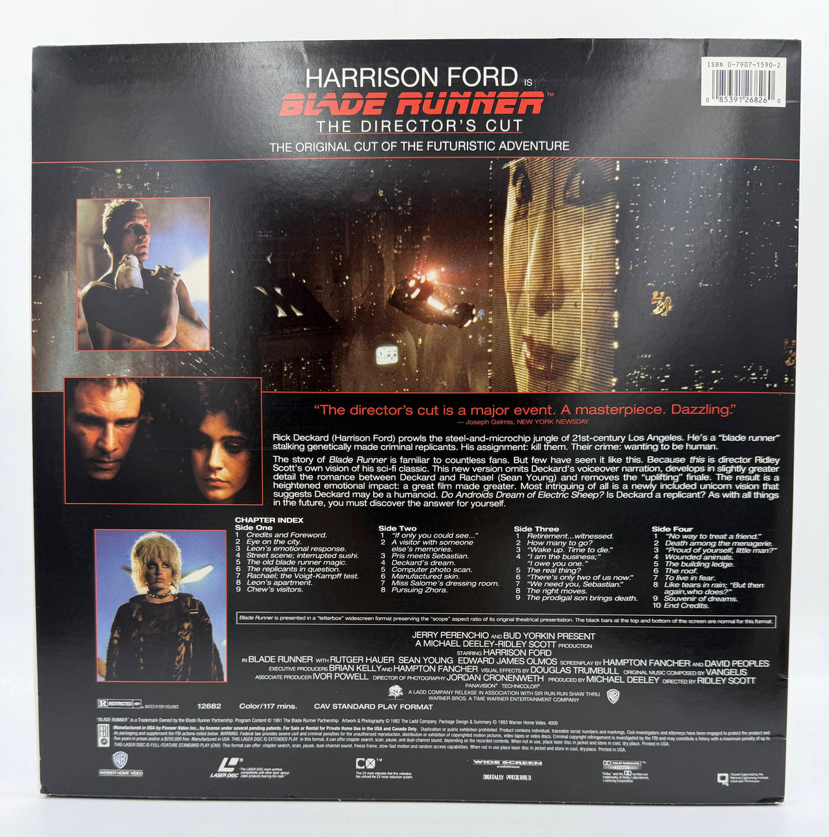 Blade Runner: The Director's Cut - Special Widescreen Edition (1992 / 1993) Warner Home Video LaserDisc 2-Disc Set - EX
