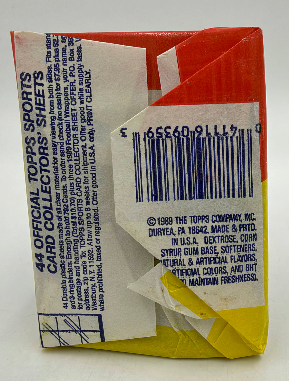 1989 Topps NFL Football Trading Card Wax Pack (15 Cards & 1 Sticker)