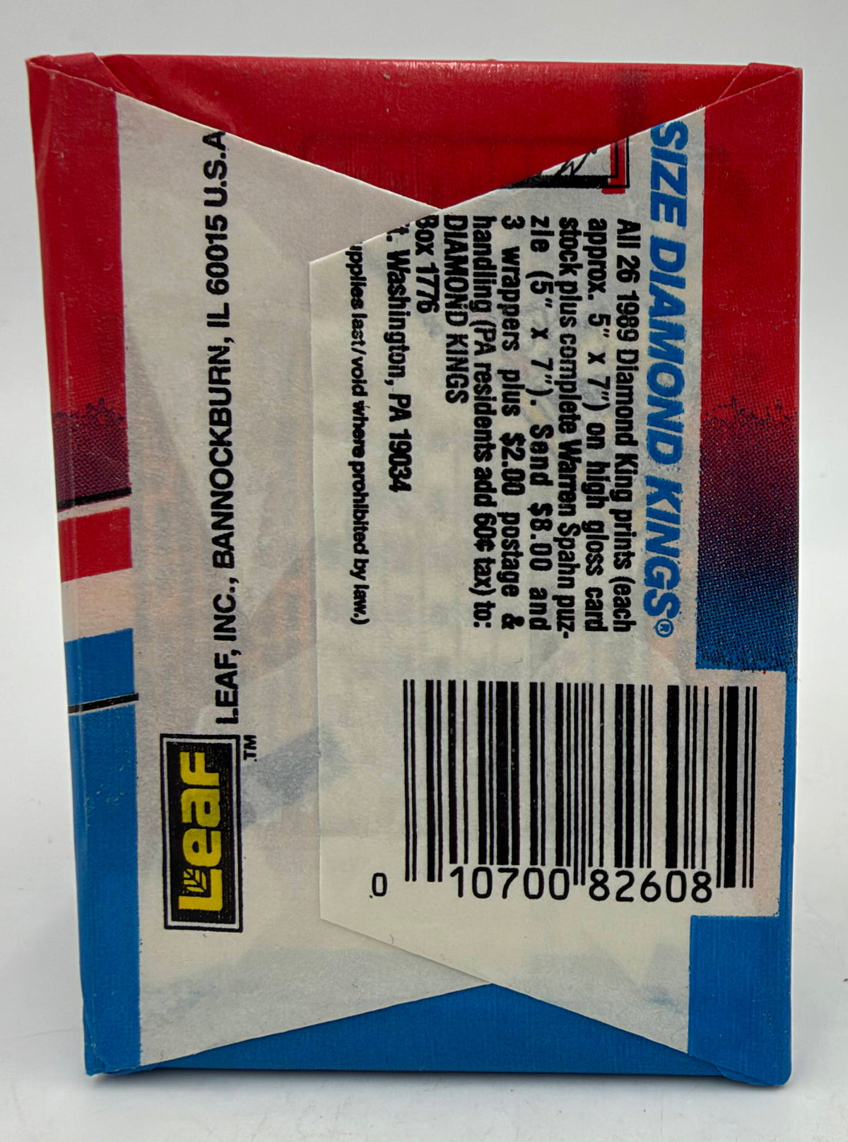 1989 Donruss MLB Baseball Trading Card Wax Pack (10 Cards) - Possible Ken Griffey Jr. Rookie Card