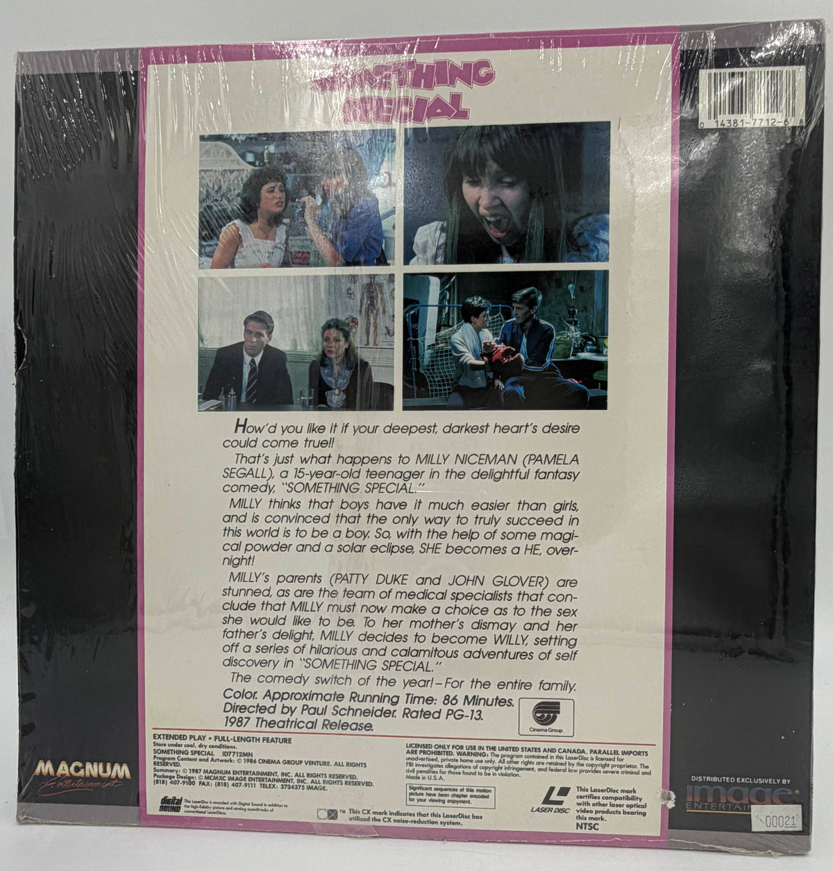 Something Special (1986) LaserDisc - Pamela Adlon (Segall), Patty Duke, John Glover - Magnum Entertainment / Image - EX