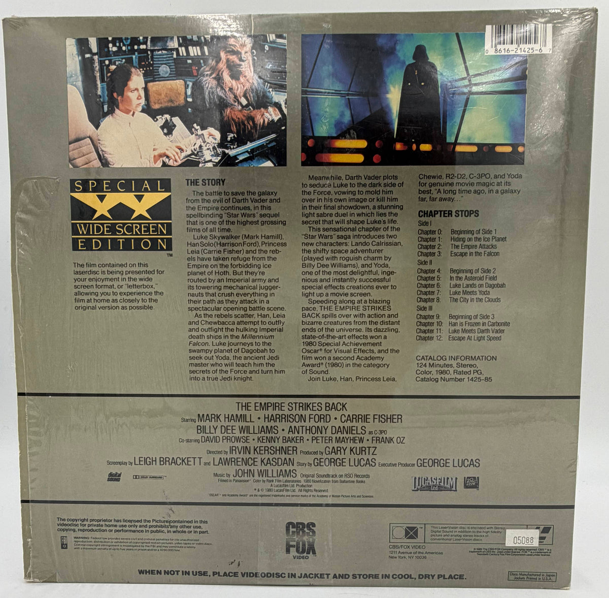The Empire Strikes Back (1989) Special Wide Screen Edition 2-Disc LaserDisc Set - Factory Sealed