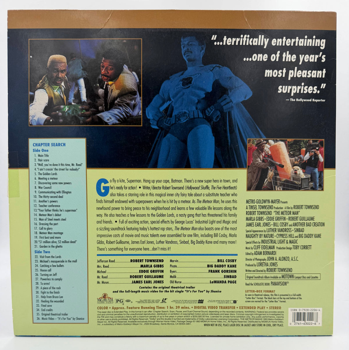 The Meteor Man (1993 LaserDisc - Robert Townsend - Deluxe Letter-Box Edition - MGM/UA - VG