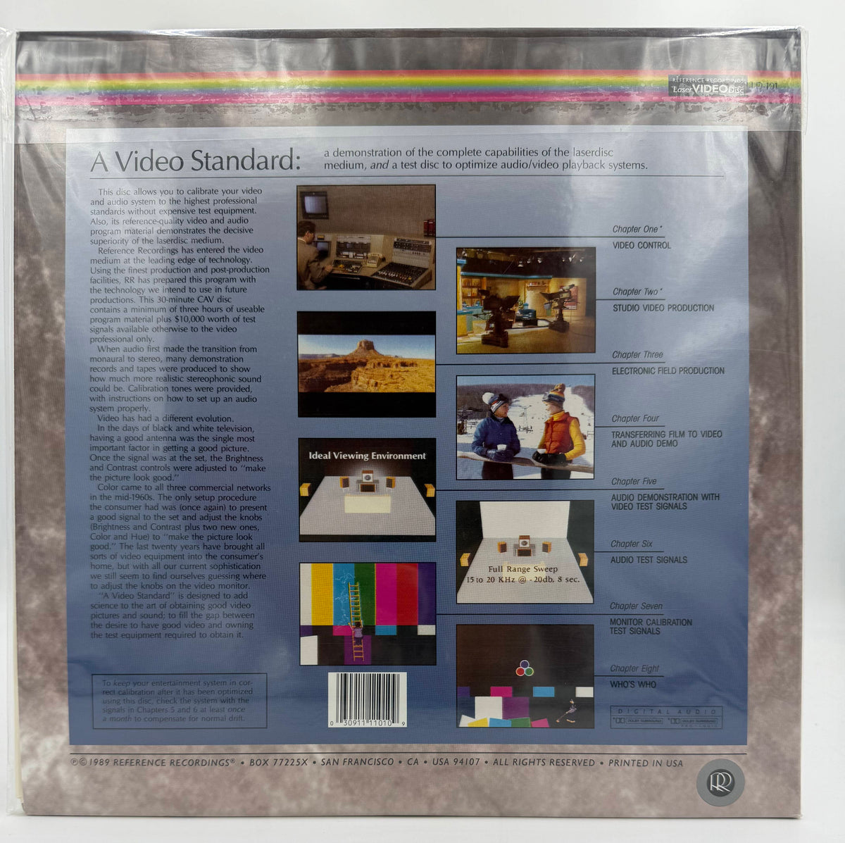 A Video Standard LaserDisc LD (1989) - Reference Recordings LD-101 - EX