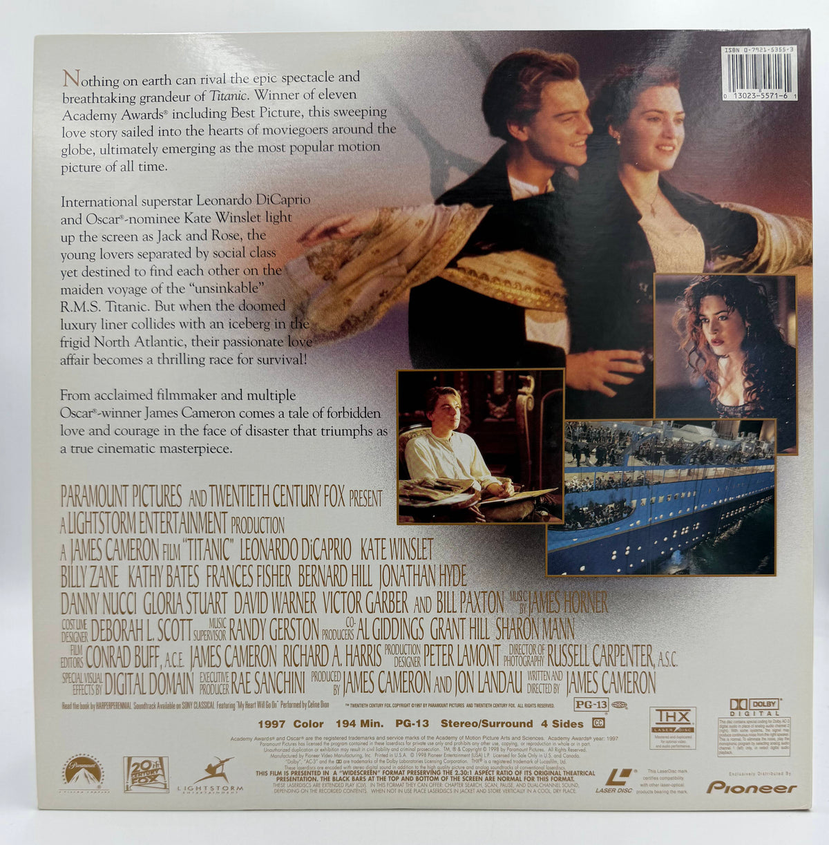 Titanic THX Widescreen Edition LaserDisc LD (1998) - Paramount / 20th Century Fox - EX