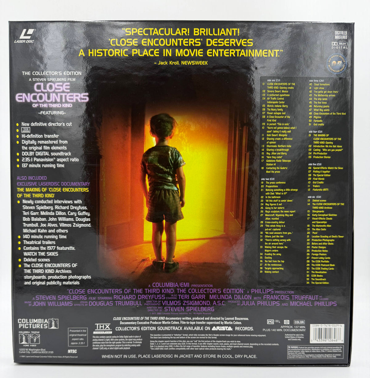 Close Encounters of the Third Kind: The Collector's Edition (Deluxe Widescreen Presentation) LaserDisc Box Set - Columbia Tristar Home Video / THX - EX