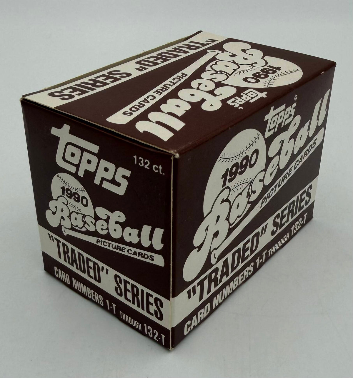 1990 Topps Baseball Traded Series Complete Factory Set (132 Cards)