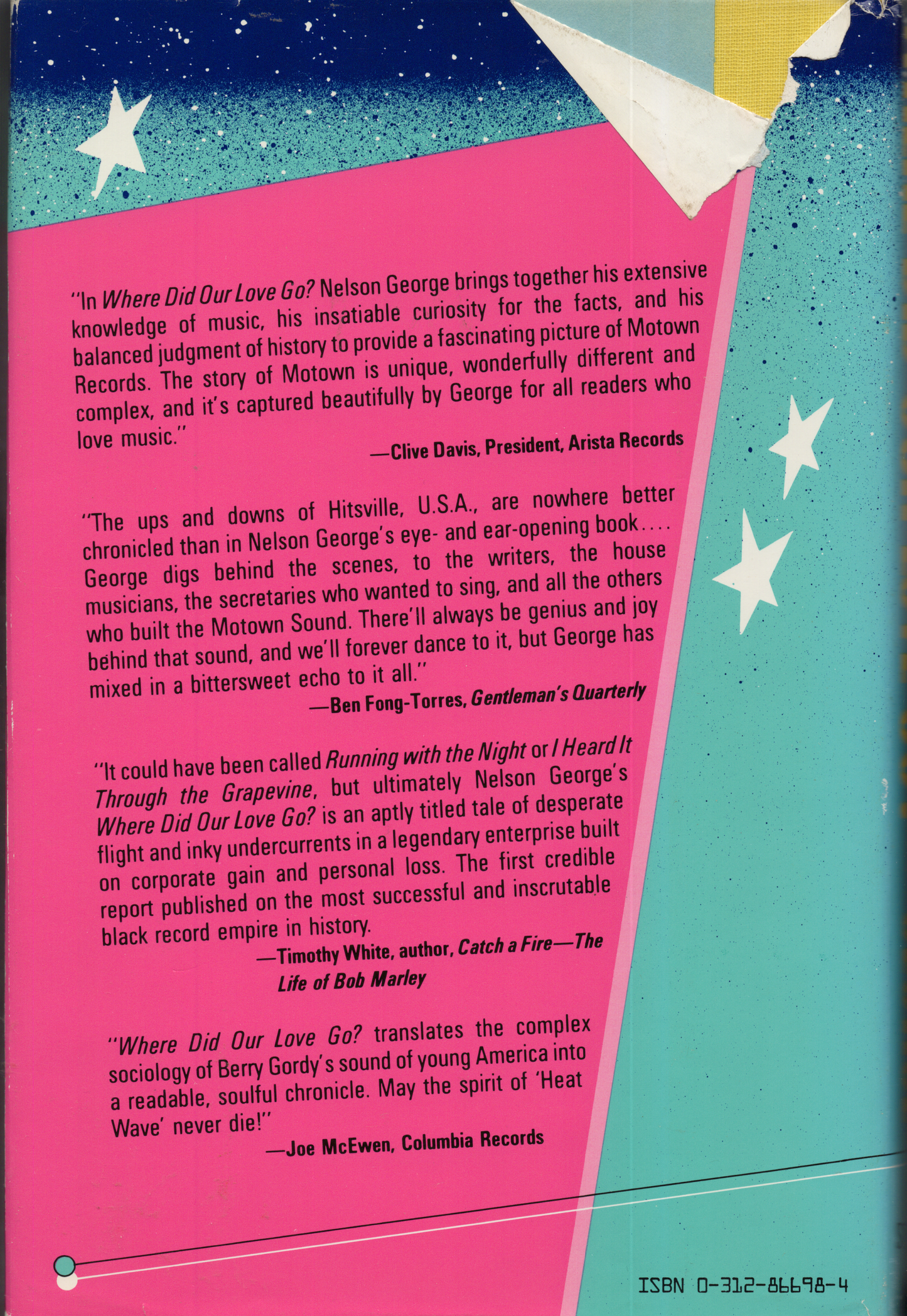1985 St. Martin's Press: Where Did Our Love Go? The Rise and Fall of Motown Sound Hardcover Book