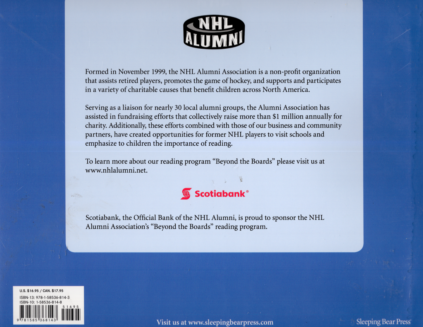 2012 Sleeping Bear Press: H is for Hockey: A NHL Alphabet Hardcover Book