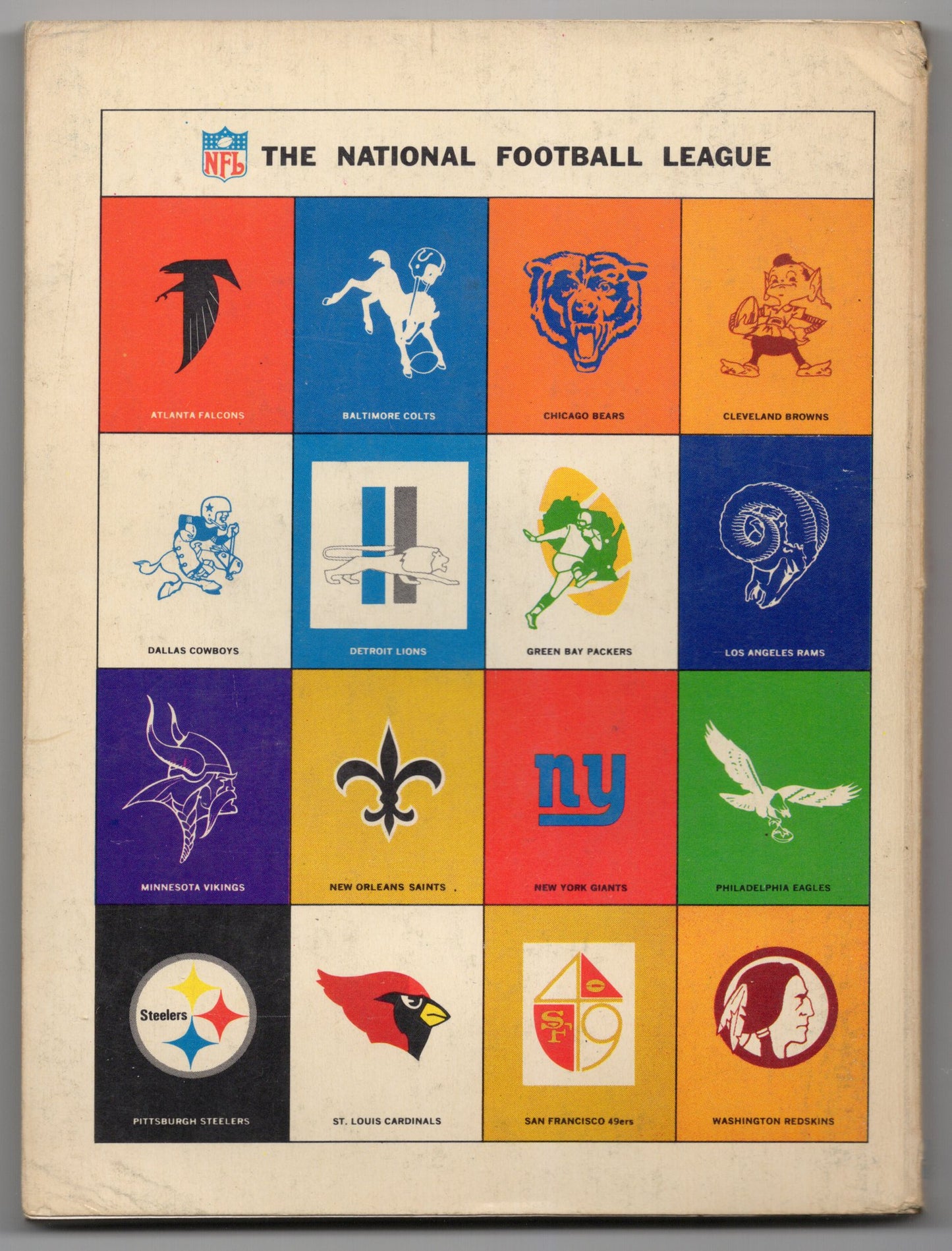 1967 NFL First Official Illustrated Digest Vintage Paperback 1st Printing