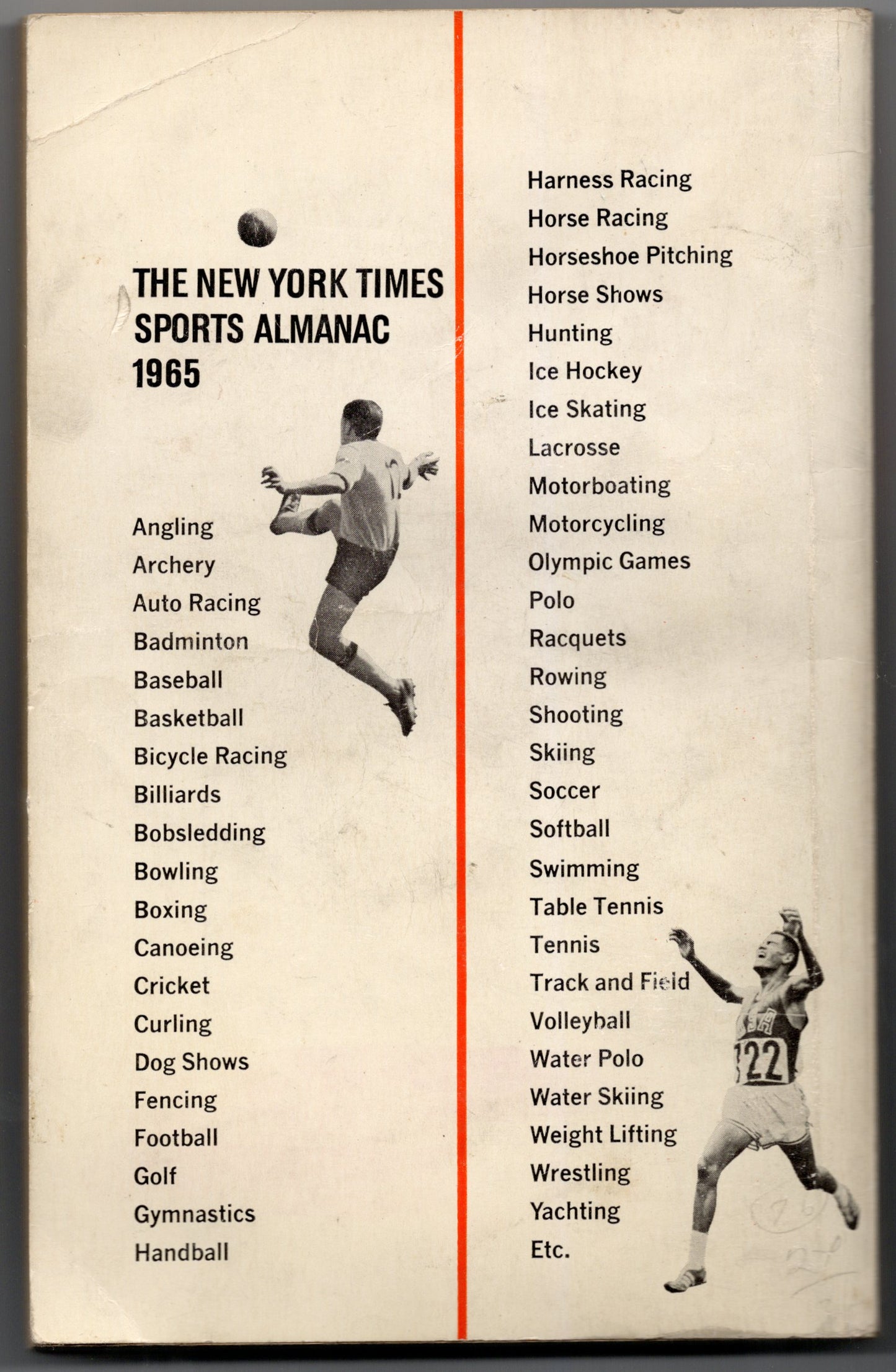 1965 The New York Times Sports Almanac Vintage Paperback