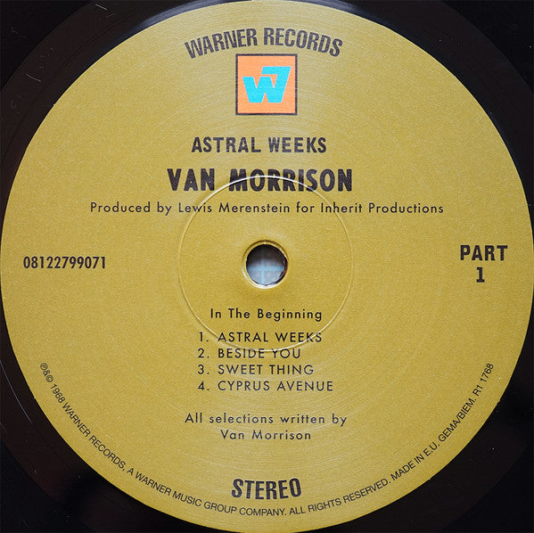 Van Morrison Astral Weeks 2020 Re-Release Vinyl Album