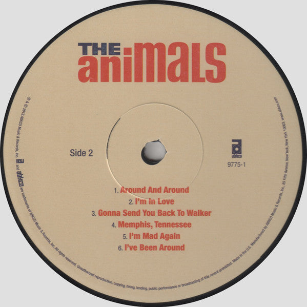 The Animals ABKCO Music 2022 Re-Release Vinyl Album (Sealed)