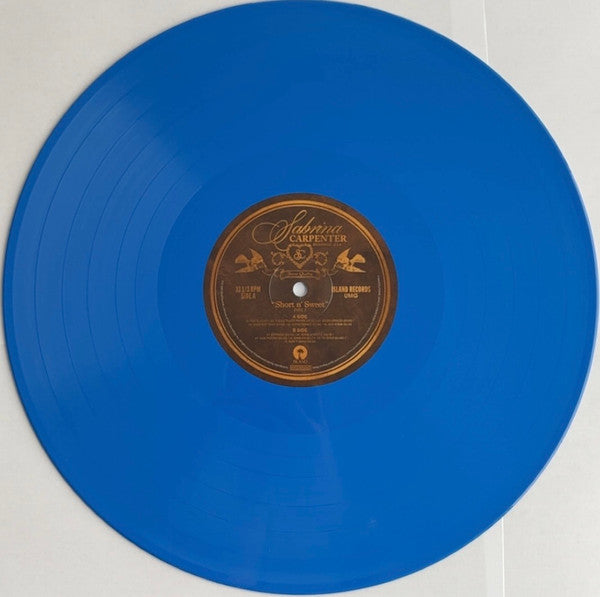 Sabrina Carpenter Short N' Sweet Deluxe Blue Opaque Vinyl Album (Sealed)