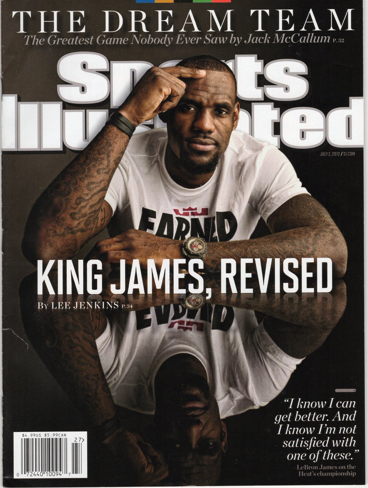Sports Illustrated Magazine (Jul 2, 2012) King James Revised Newsstand