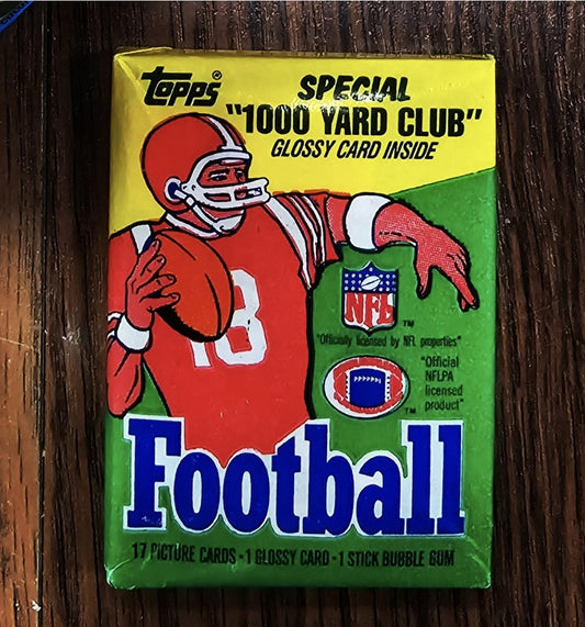 1986 Topps Football (1) Wax Pack Look For Jerry Rice Rookie Card