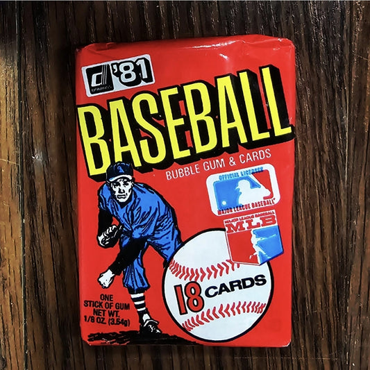 1981 Donruss Baseball (1) Wax Pack Many HOFers