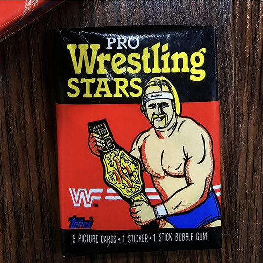 1985 Topps WWF Wrestling (1) Wax Pack Possible Hulk Hogan Rookie Card