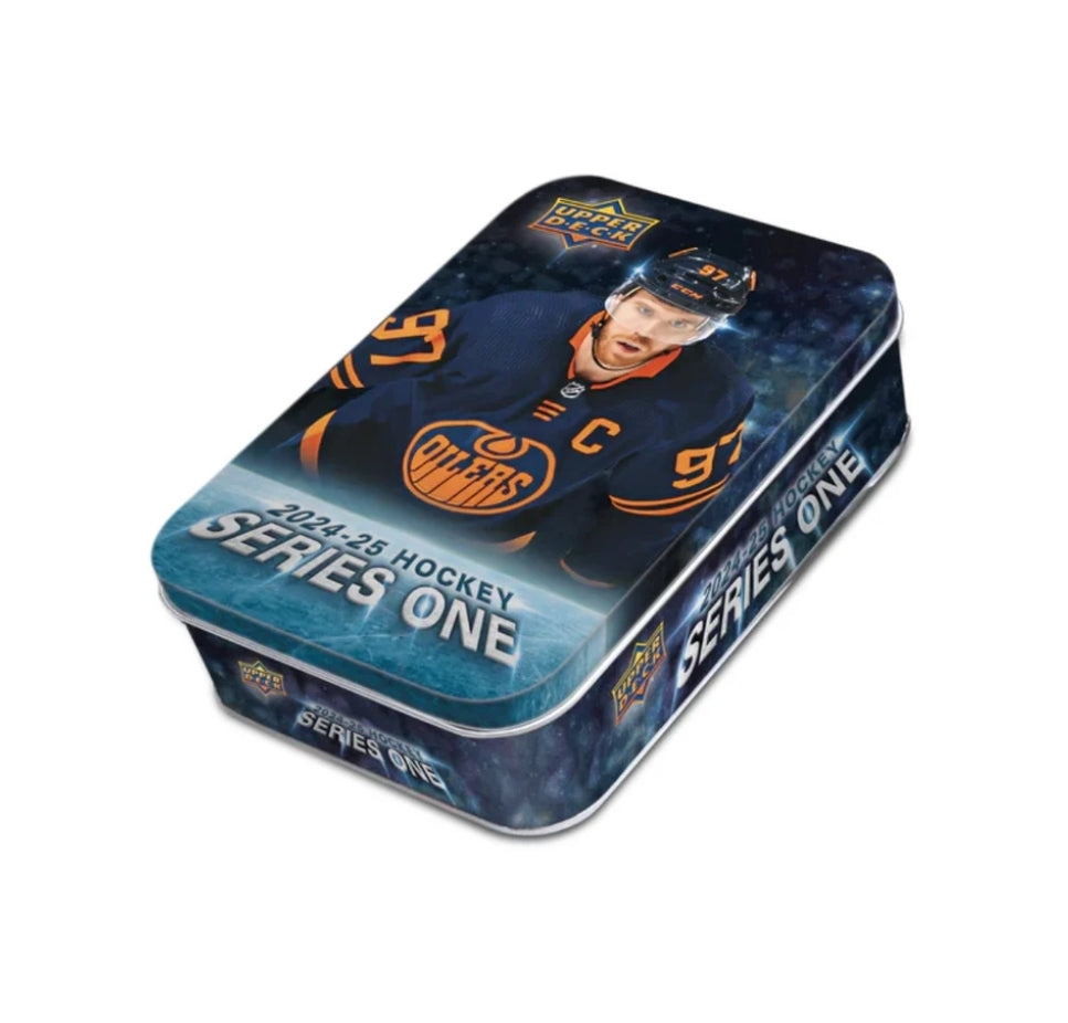 2024/25 Upper Deck Series One Hockey Cards Tin Box (9 Packs)
