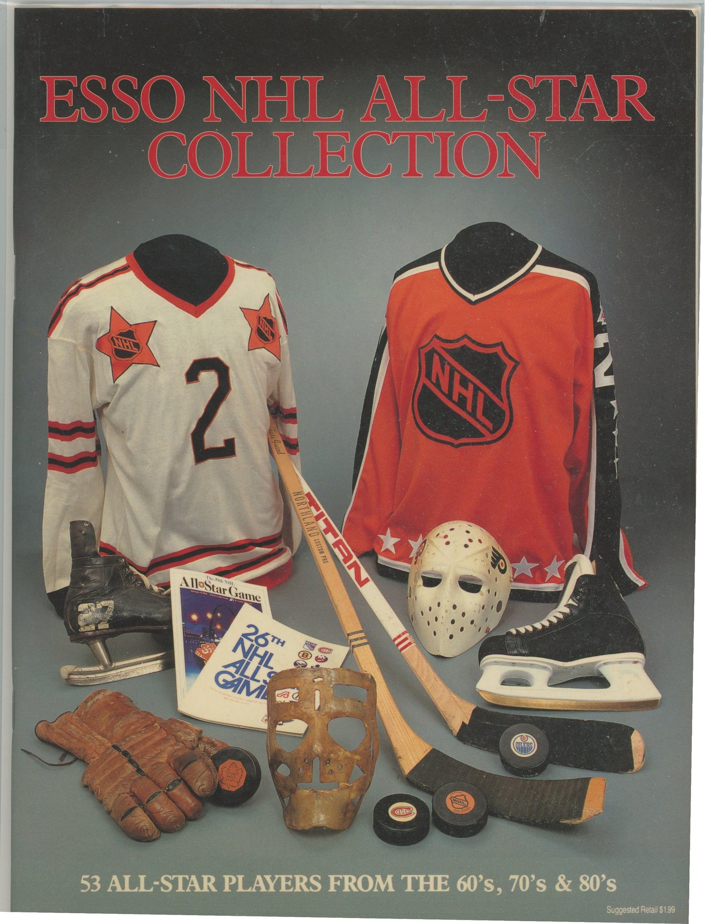 1988/89 Esso NHL All-Star Collection Vintage Blank Sticker Album No Stickers