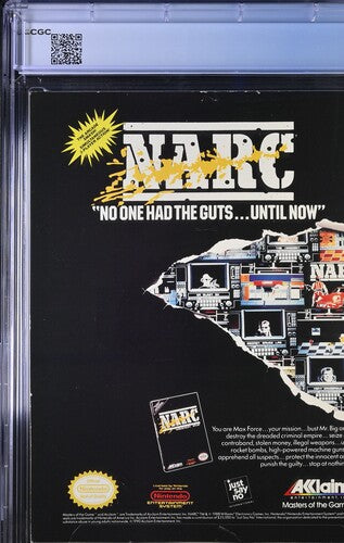 1990 WWF Magazine Graded Newsstand Magazine Ultimate Warrior CGC 8.5 POP 1