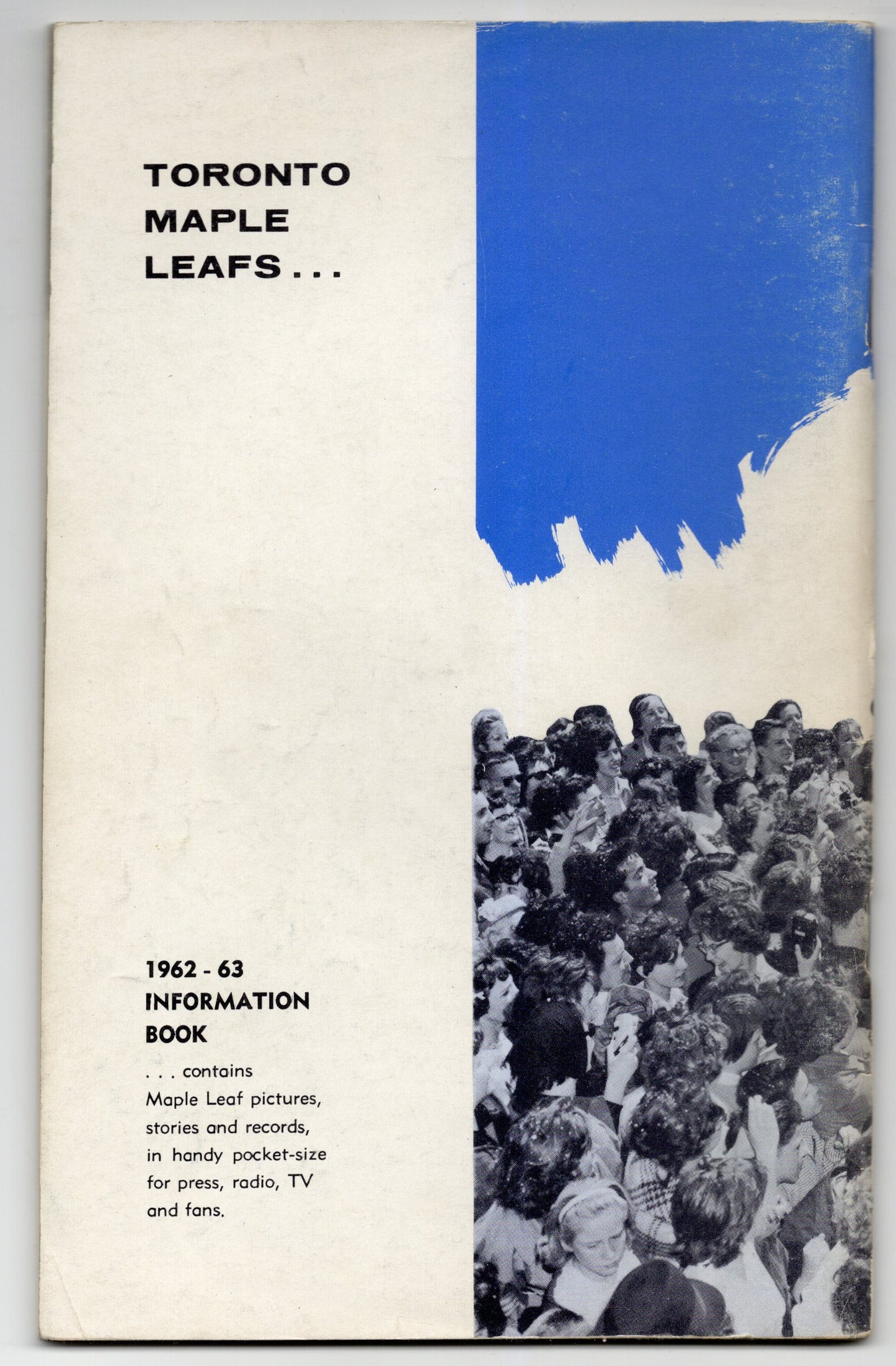 1961/62 Toronto Maple Leafs World Champions Vintage Magazine George Armstrong Cover