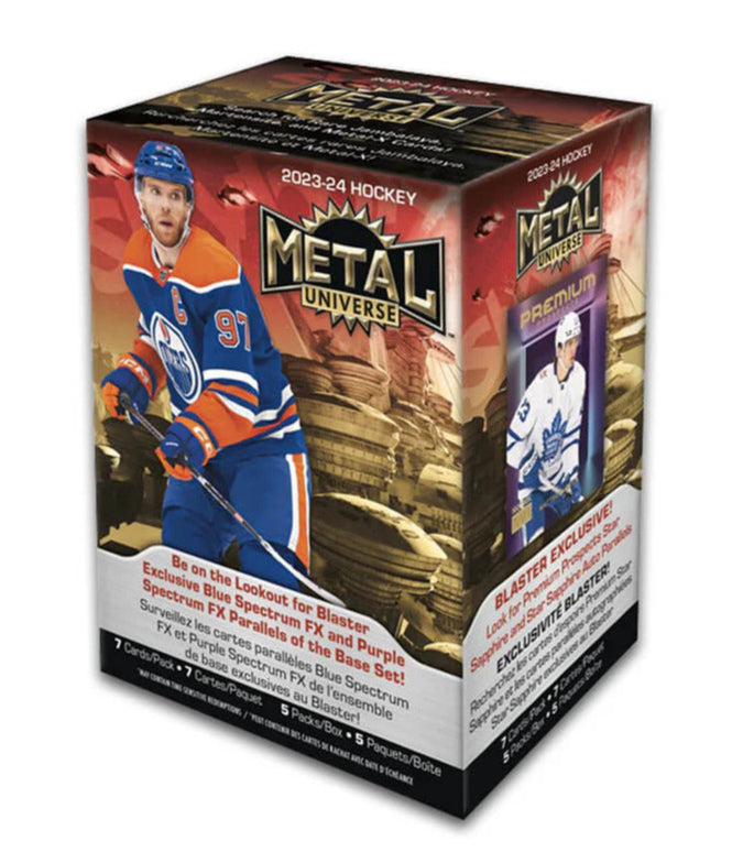 2023/24 Upper Deck Skybox Metal Universe Hockey Card Blaster Box (5 Packs)