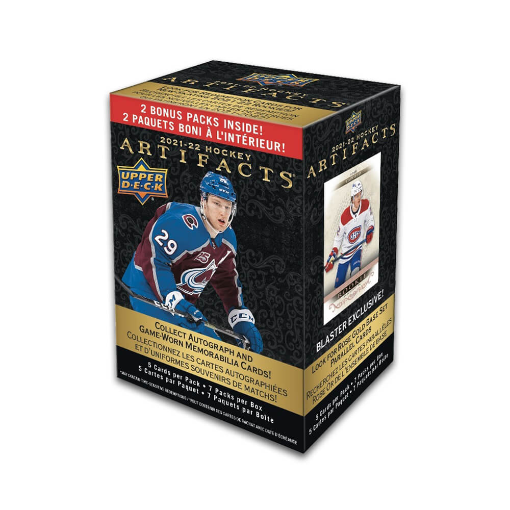 2021/22 Upper Deck Hockey Artifacts Blaster Box (7 Packs)